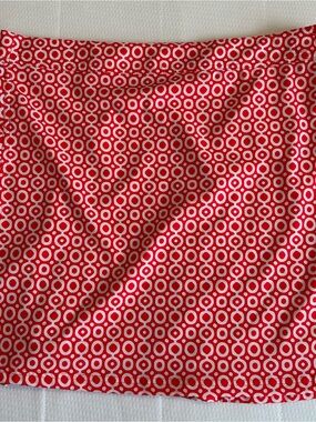 ❤️🤍Rip Skirt Hawaii Travel Wrap Skirt Coverup NWT XL Length 2 Red & White Design
